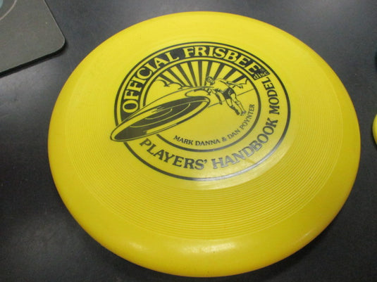 Used Official Firsbee Disc with Player's Handbook