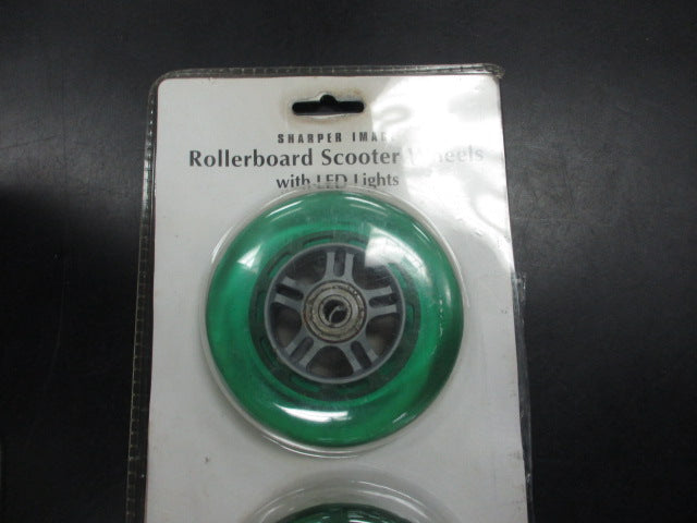 Load image into Gallery viewer, Sharper Image Rollerboard Scooter Wheels With LED Lights Green
