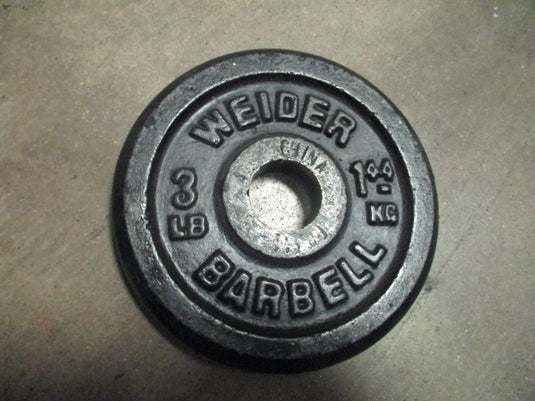 Used Weider 1" 3 lb Weight Plate