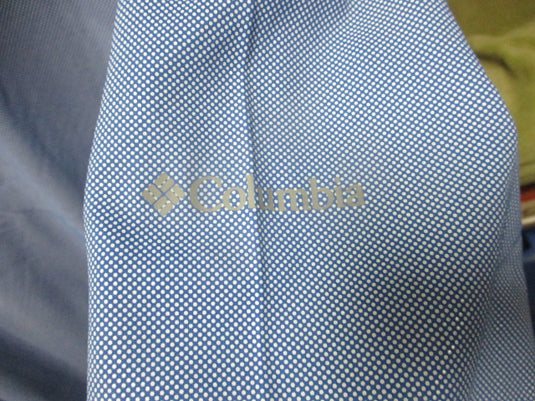 Columbia Omni-Shade Sun Deflector Blue Polo Longsleeve Shirt Adult Size XL