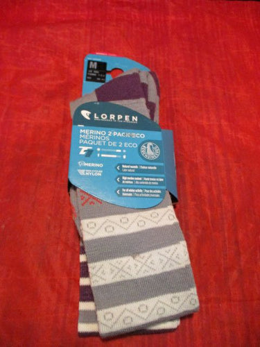New Ski Sundries 2 Pack Merino Ski Socks Adult Size Small