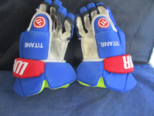 Used Warrior Titans Hockey Gloves 9