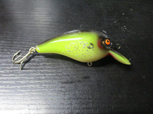 Used Cordell Big O Green with Black Back Rattling Crankbait Lure