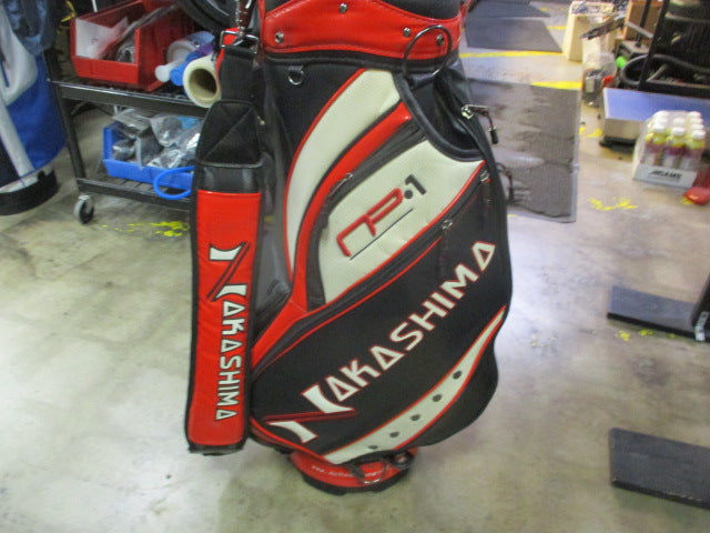 Load image into Gallery viewer, Used Nakashima NP-1 Leather Golf Staff Bag
