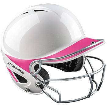 New Champro Two-Tone Performance Batting Helmet w/ Facemask Size 7 - 7 1/2