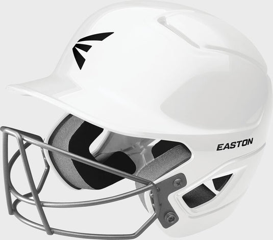New Easton Alpha Baseball/Softball Batting Helmet w/ Mask White 6 5/8 - 7 1/4