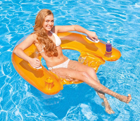 New Intex Sit N Float Inflatable Pool Lounger