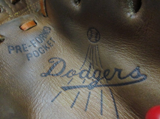 Vintage Dodgers FieldMaster Leather Baseball Glove