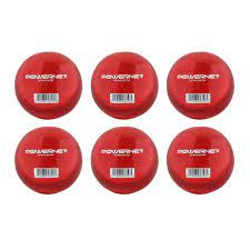 NEW PowerNet 16oz. Weighted Batting Training Ball Red 6 Pack-3.2"