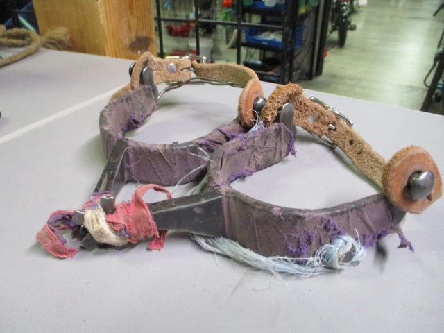 Load image into Gallery viewer, Used Bull Spurs With Straps
