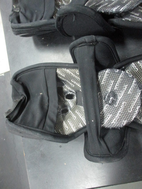 Used STX Black Lacrosse Elbow Pads (Straps Are Worn)