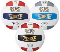 Load image into Gallery viewer, New Tachikara SV5W Gold NFHS Competition Leather Volleyball
