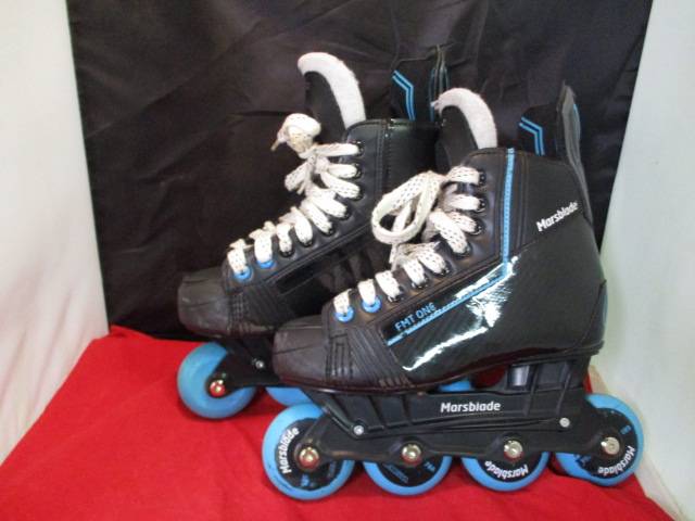 Load image into Gallery viewer, Used Marsblade FMT One Inline Hockey Skates Size 4.5D
