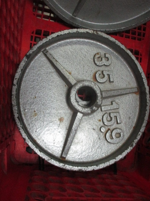 Used Olympic 35lb Weight Plate