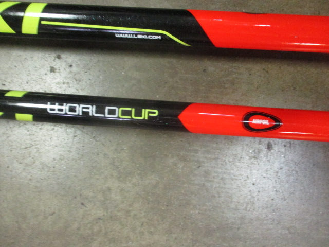 Load image into Gallery viewer, Used LEKI World Cup Racing Airfoil Ski Poles Size 135cm-54&quot;
