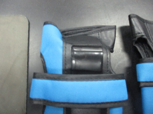 New Black/Blue Skating Wrist Guards Size XL