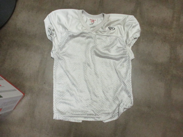 Load image into Gallery viewer, Used Rawlings White Football Jersey Size Small
