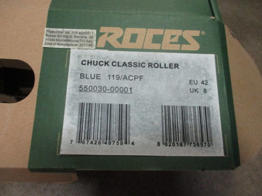 Used Roces Chuck Classic Roller Skates Size 9 Men's; 11 Women's