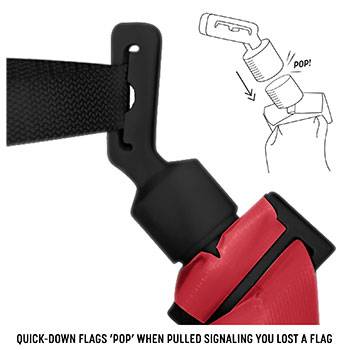 Load image into Gallery viewer, New Champro Quick-Down &quot;Pop&quot; Red Flag Belt - Set of 6
