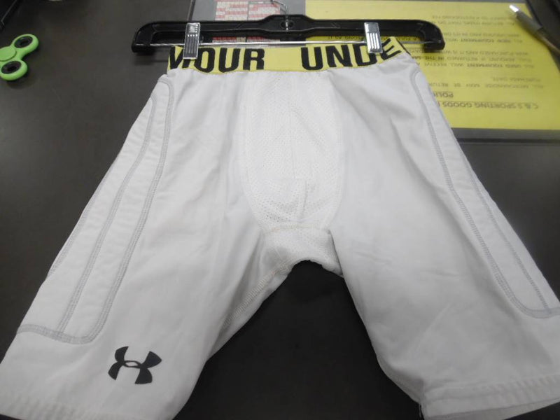 Load image into Gallery viewer, Used Under Armour Youth LG Compression Shorts With Cup Pocket
