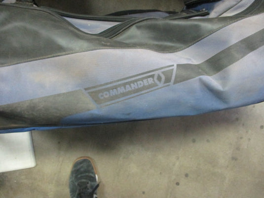 Used Bownet Commander Wheeled EQUIPMENT BAG Purple (HAS HOLE)