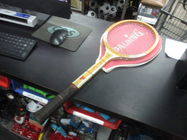 Load image into Gallery viewer, Vintage Spalding Deluxe Model 27&quot; Tennis Racquet W/ Case
