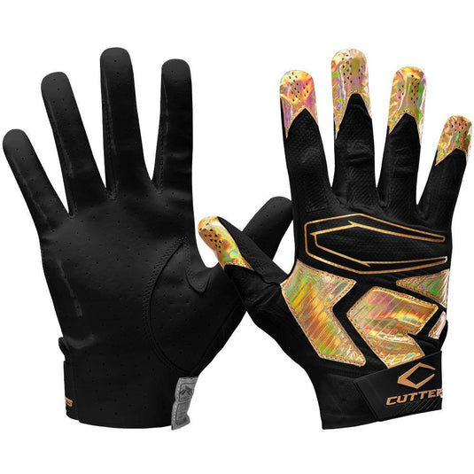 New Cuttters Rev Pro 4.0 Receiver Gloves Size Adult 3XL Gold/Black