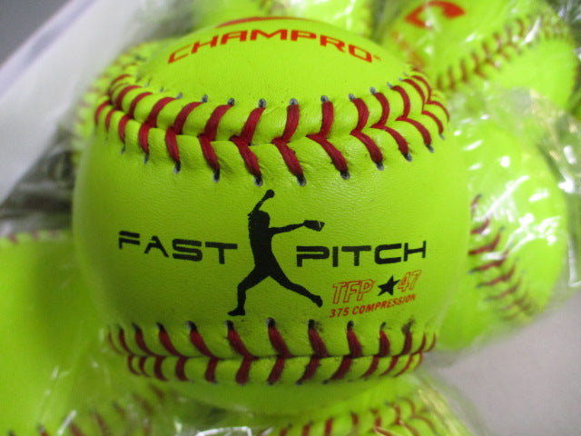 Load image into Gallery viewer, New Champro CSB 13 11&quot; Leather Cover Fastpitch ASA Softball - Dozen
