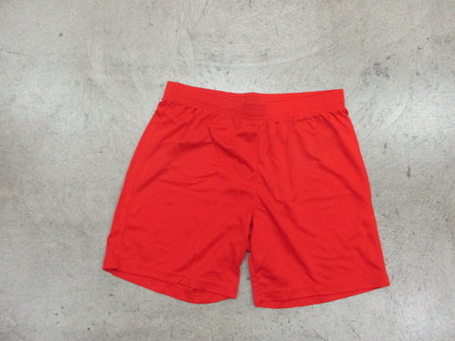 Used Alleson Red Athletc Shorts Youth XL No Pockets