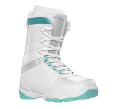 New Women's 5th Element L-1 Snowboard Boots Size 8 - White/Teal