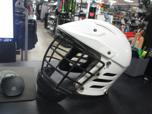 Used Stryke White Lacrosse Helmet XXS