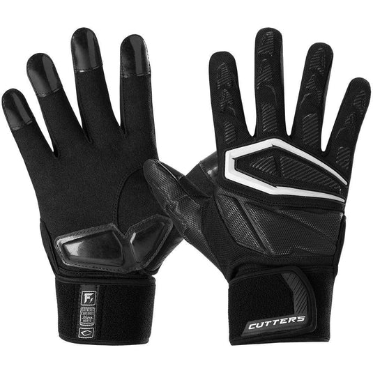 New Cutters Force 4.0 Lineman Gloves Black Medium