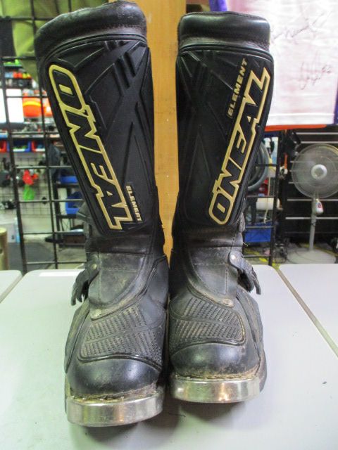 Used Oneal Element Motorcross Boots Adult Size 11 - crack on ankle