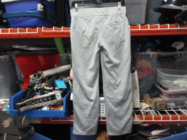 Load image into Gallery viewer, Used Under Armour Open Bottom Grey Baseball Pants Size Youth Large
