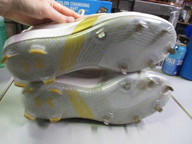 Load image into Gallery viewer, Used Under Armour Harper Hybrid Baseball Cleats Metal / Molded Size 12.5
