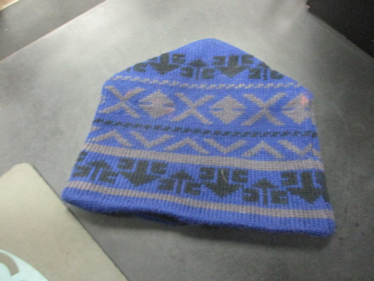Used North Face Blue Wool Beanie