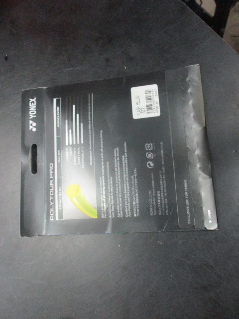 Yonex Poly Tour Pro Comfort 1.25mm Tennis Racquet String Yellow