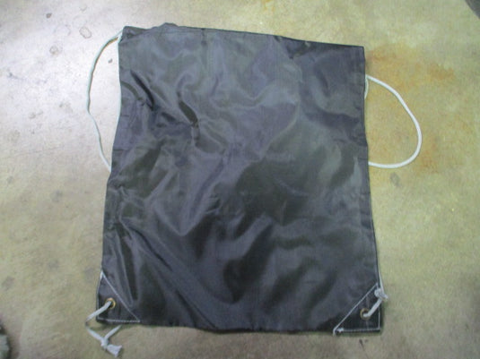 Used Drawstring Bag Black w/ Reflective Grey