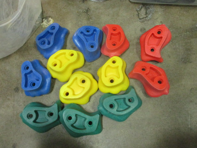 Load image into Gallery viewer, Used Rock Climbing Holds Set of 12 w/ Hardware
