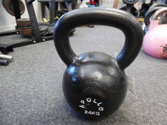Load image into Gallery viewer, Apollo Athletics 24 KG (53 lbs) Cast Iron Kettlebell

