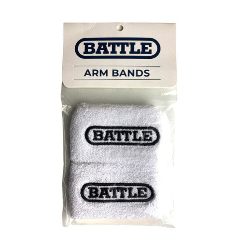 New Battle Thick Arm Band - White