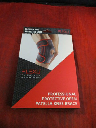 FlexU Professional Protective Open Patella Knee Brace Adult Size Medium
