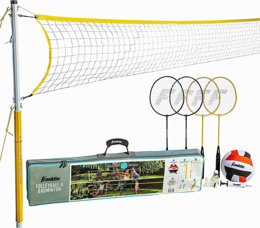 New Franklin Family Volleyball & Badminton Set