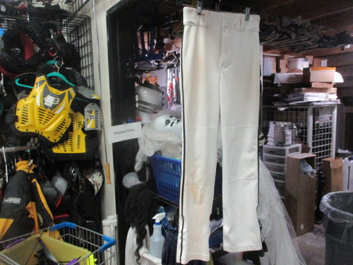 Used Champro Youth Large White Pants with Black Pinstripe (Has hole in back)