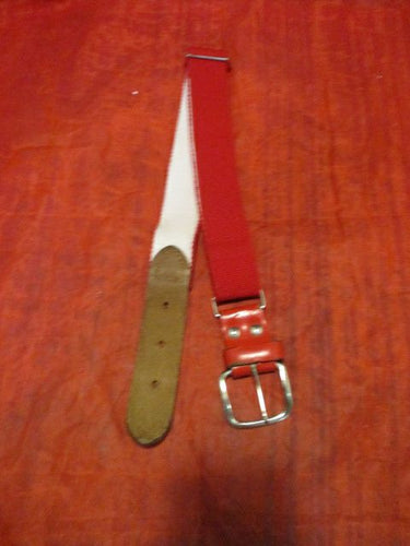 Used Red Baseball Belt - Youth