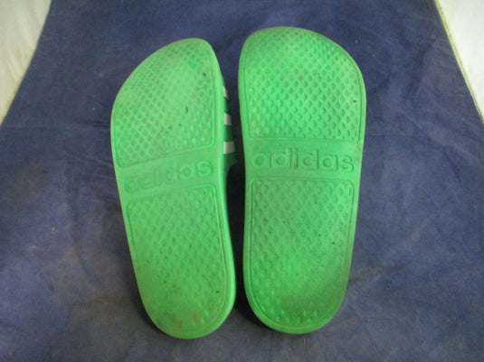 Used Adidas Lime Green Slides Sandals Men's Size 8