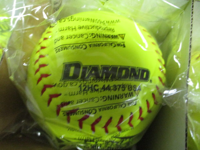 Load image into Gallery viewer, New Diamond ZULU .44 COR USA 12&quot; Slowpitch Softball - 1 Dozen
