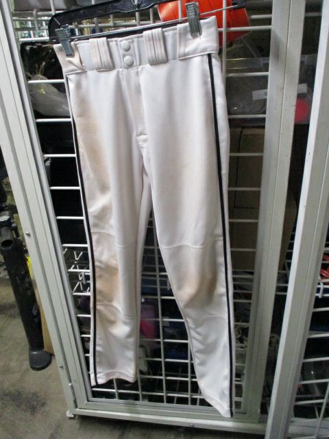 Load image into Gallery viewer, Used Easton Black Piping Open Bottom Pants Youth Size XL - stained
