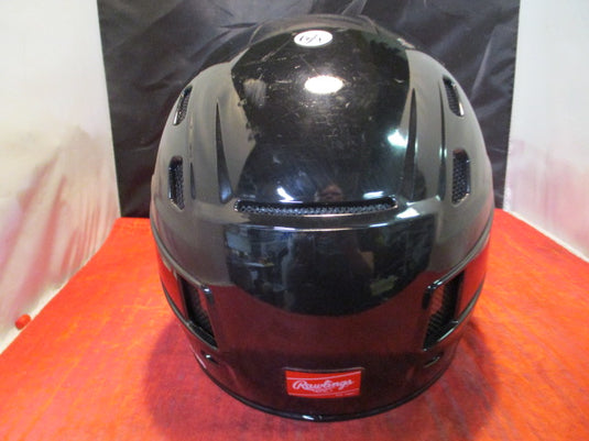 Used Rawlings S100 Pro MLB Batting Helmet Size 7 1/4 Glossy Black