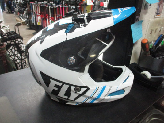 Used Fly Racing Formula Motocross Helmet Size Large 59-60cm w/ Extra Visor